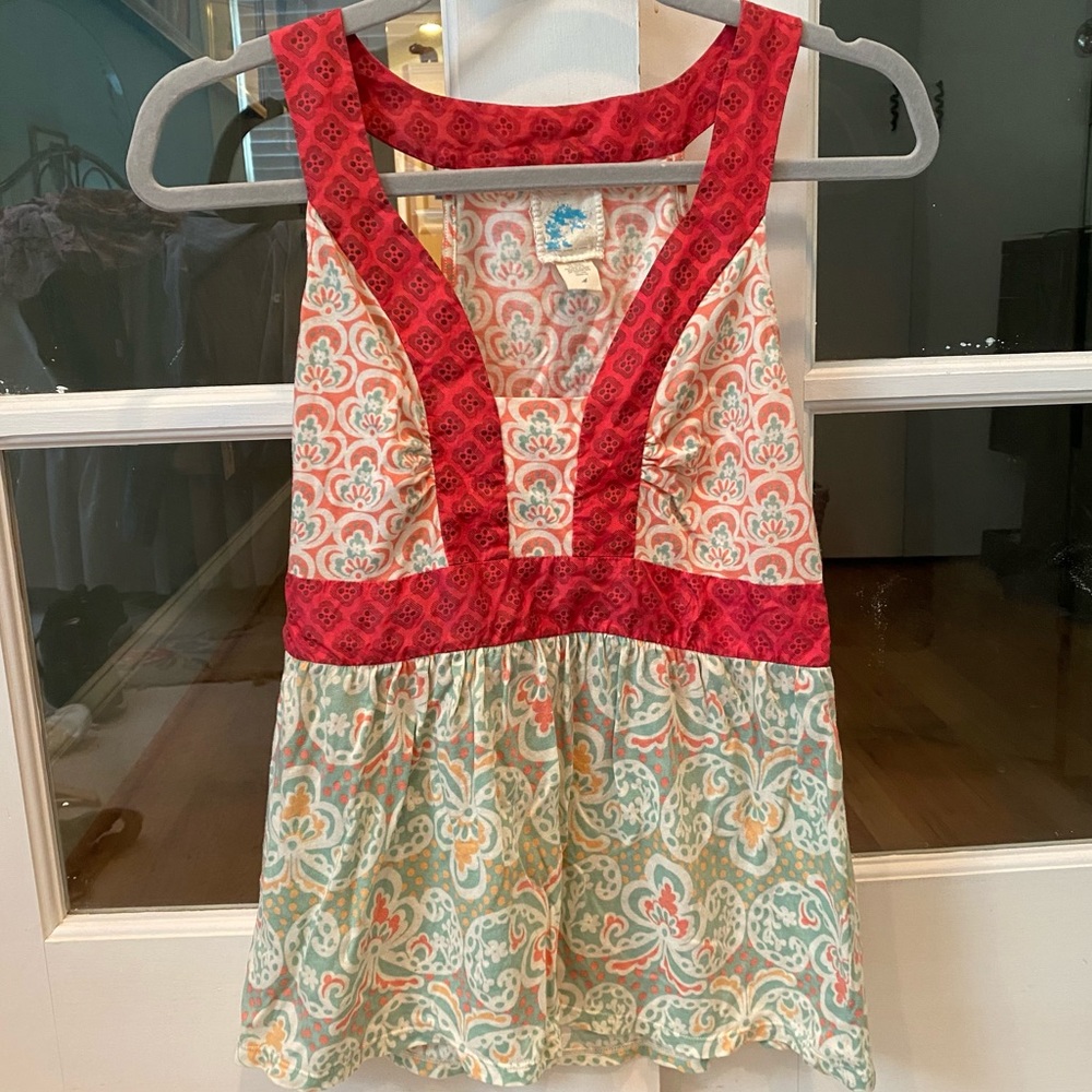 ANTHRO patterned fitted top